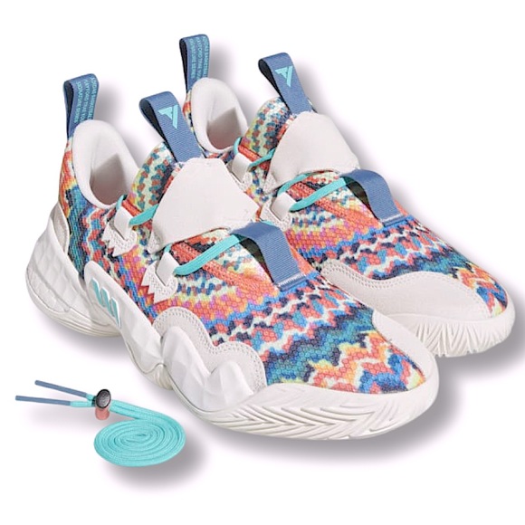 ADIDAS Trae Young 1 Tie-Dye White MultiColor GY0295 - Picture 3 of 17